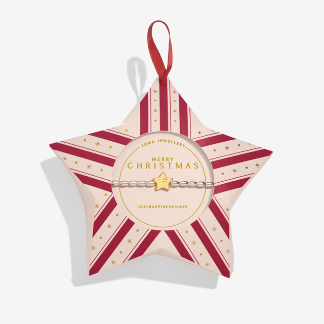 Joma Jewellery Silver & Gold Bracelet - Merry Christmas - A Little