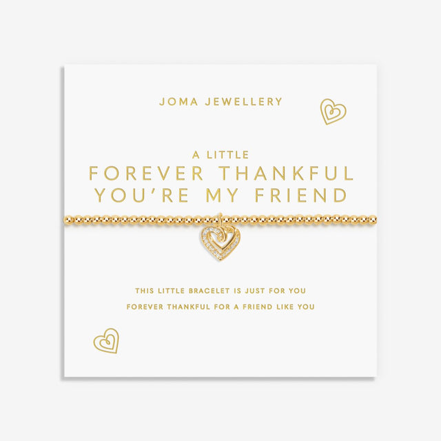 Joma Jewellery Gold Bracelet - Forever Thankful You're My Friend - A Little