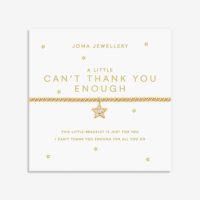 Joma Jewellery Gold Bracelet - Can't Thank You Enough - A Little