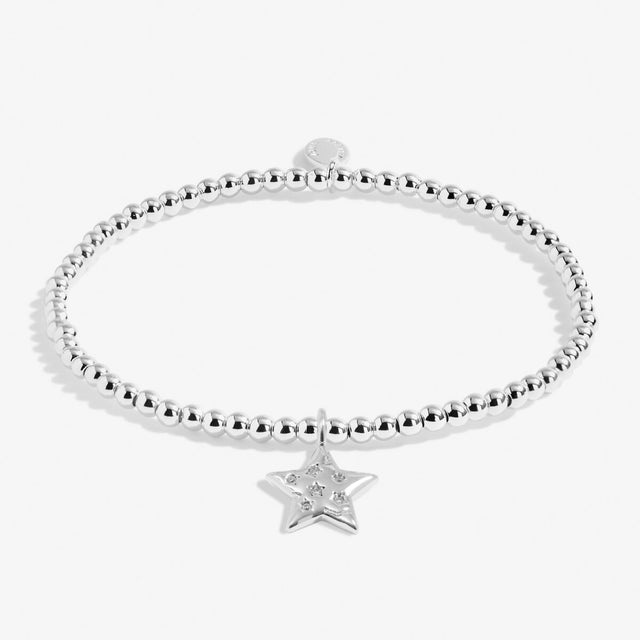Joma Jewellery Silver Bracelet - Merry Christmas Teacher - A Little