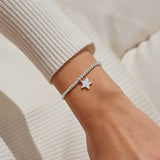 Joma Jewellery Silver Bracelet - Merry Christmas Teacher - A Little