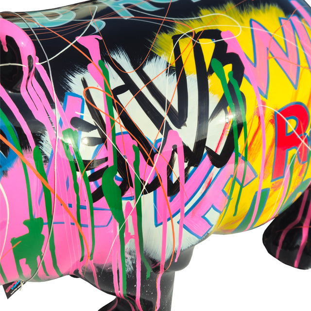 Gleneagles Graffiti Punks Animal Figure - Chaos Large Hippo