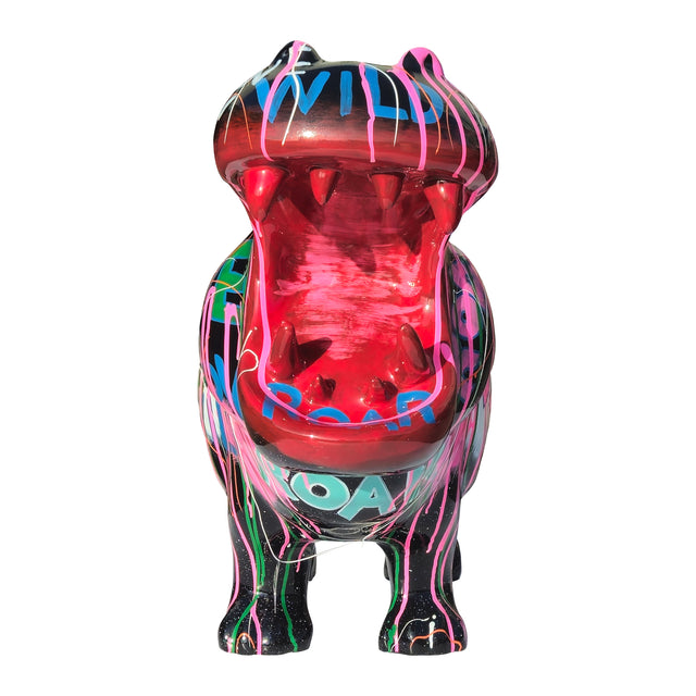 Gleneagles Graffiti Punks Animal Figure - Chaos Large Hippo