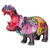 Gleneagles Graffiti Punks Animal Figure - Chaos Large Hippo