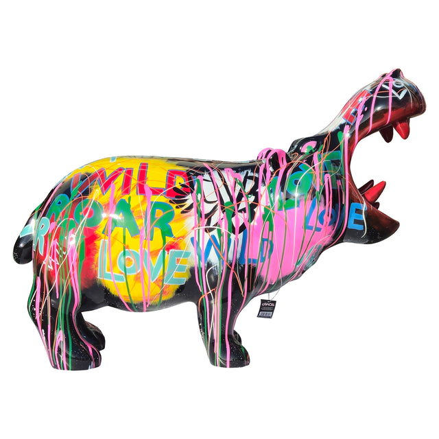 Gleneagles Graffiti Punks Animal Figure - Chaos Large Hippo