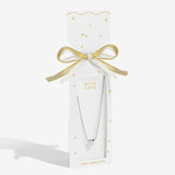 Joma Jewellery Silver Necklace - With Love - Christmas