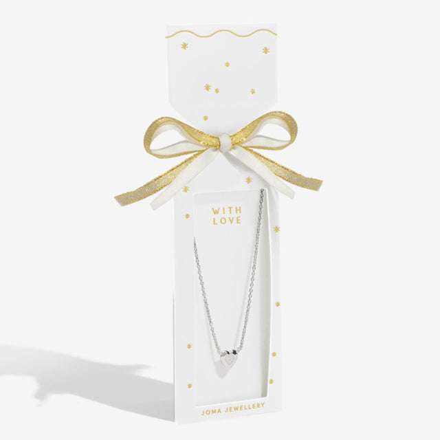 Joma Jewellery Silver Necklace - With Love - Christmas