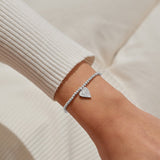 Joma Jewellery Silver Bracelet - With Love - A Little
