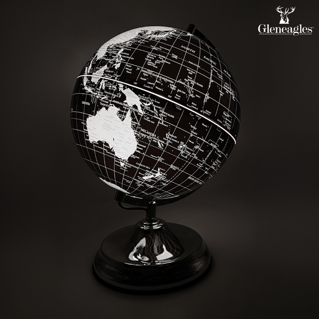 Gleneagles Travel Globe - Black & Silver