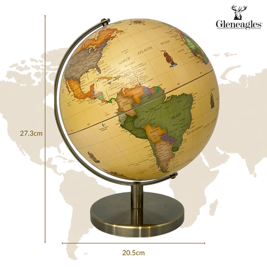 Gleneagles Travel Globe -  Antique Style