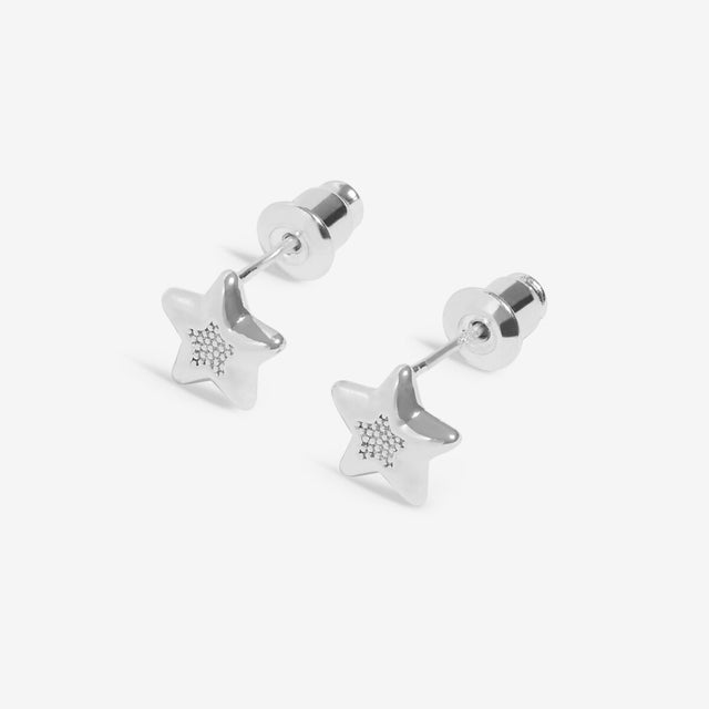 Joma Jewellery Silver Earrings - Merry Christmas - A Little