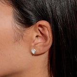 Joma Jewellery Silver Earrings - With Love - A Little