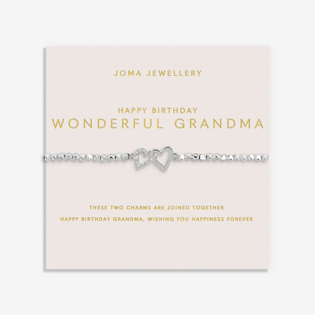 Joma Jewellery Bracelet - Happy Birthday Wonderful Grandma - Forever Yours