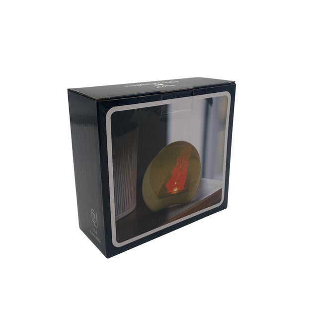 Gleneagles Gold Round Large Infinity Flame - LED Battery Lamp