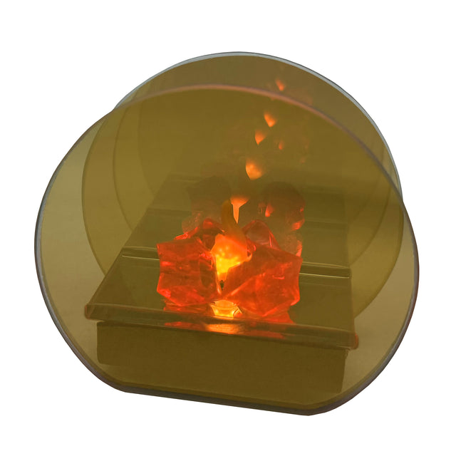 Gleneagles Gold Round Large Infinity Flame - LED USB Lamp