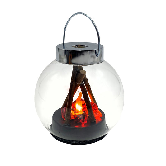 Gleneagles Campfire Round Lantern - LED Battery Lamp