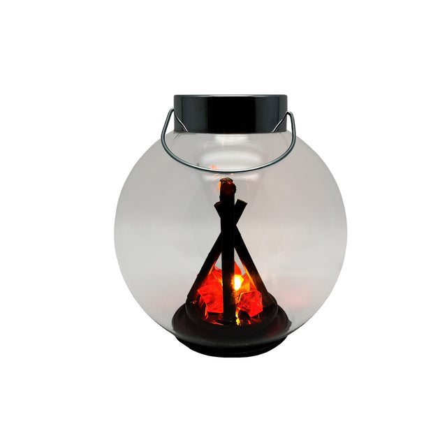 Gleneagles Campfire Round Lantern - LED Battery Lamp