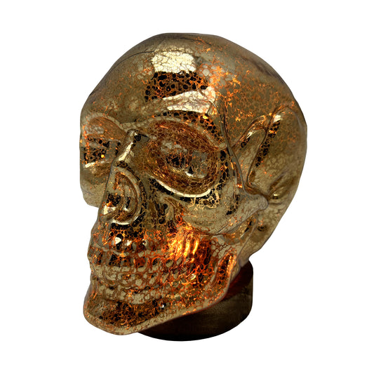 Gleneagles Flame Skull  - LED Battery Lamp