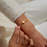 Joma Jewellery Bracelet Bar - Gold Heart Snake