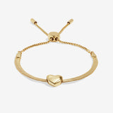 Joma Jewellery Bracelet Bar - Gold Heart Snake