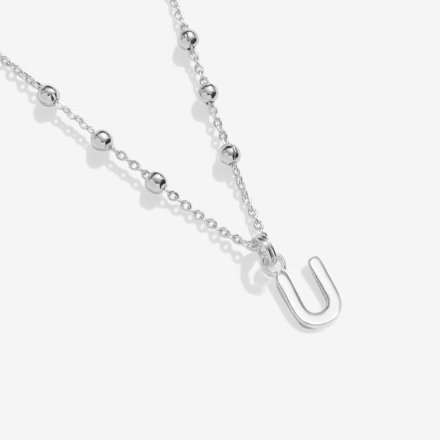 Joma Jewellery Alphabet Necklace - Letter U