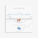 Joma Jewellery Silver & Rose Gold Bracelet - A Wee 'Och Aye The Moo' - A Little