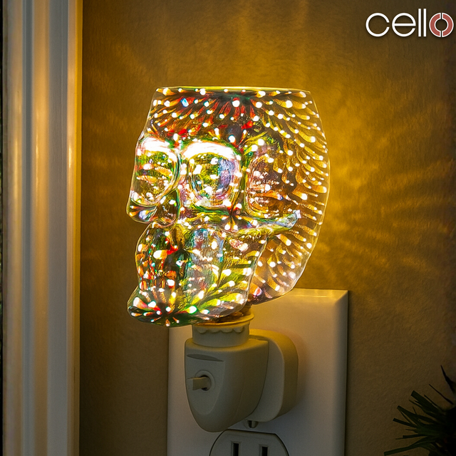 Cello - Infinity Skull Plug In Electric Melt Burner | Skull Wax Burner