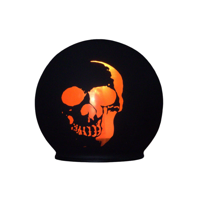 Gleneagles Eclipse Skull battery-powered LED light – shown illuminated