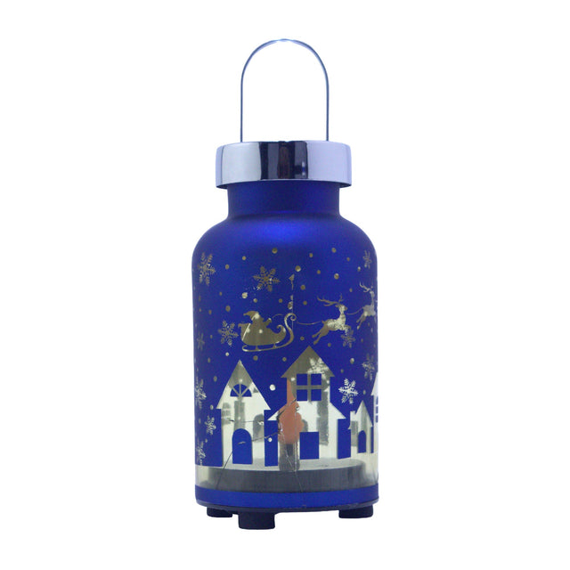 Gleneagles Holiday Flicker Lantern battery-powered LED light – shown illuminated
