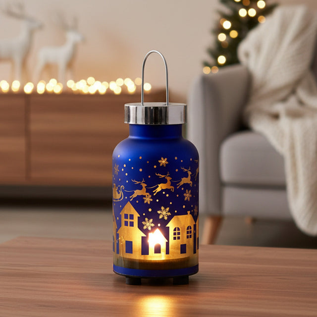Gleneagles Holiday Flicker Lantern battery-powered LED light – product view