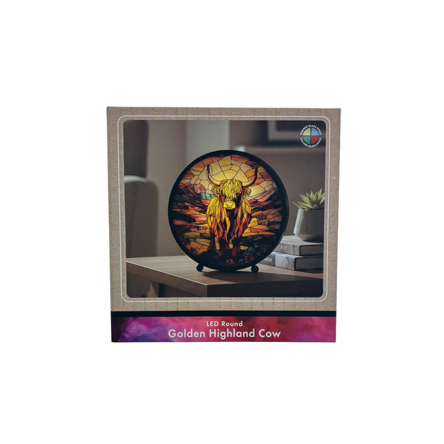 Cello - Round LED Lamp - Golden Highland