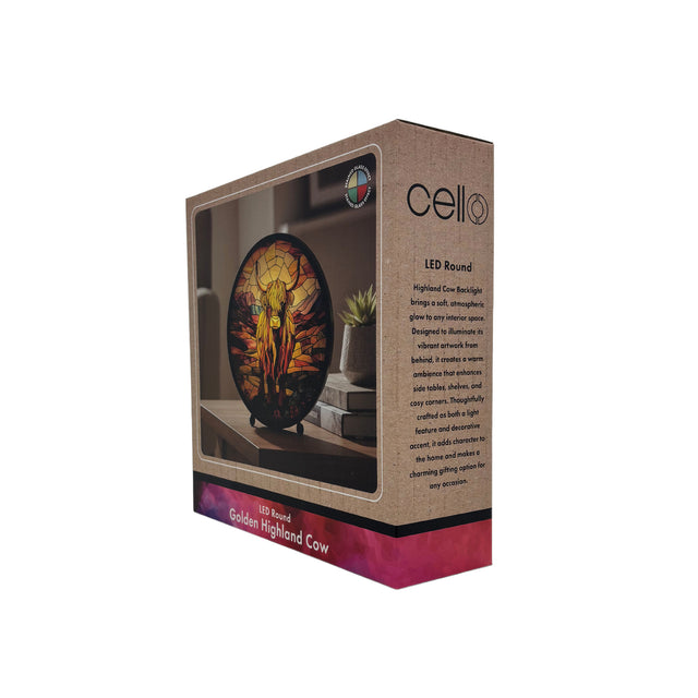 Cello - Round LED Lamp - Golden Highland