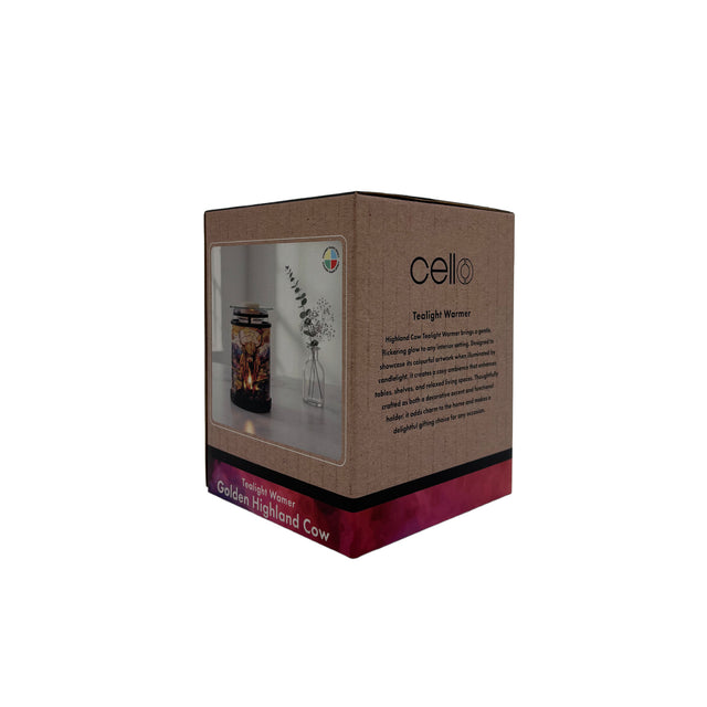 Cello - Tealight Wax Warmer - Golden Highland Cow