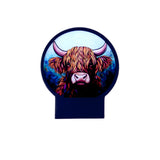 Cello - Circular Tealight Holder - Highland Cow