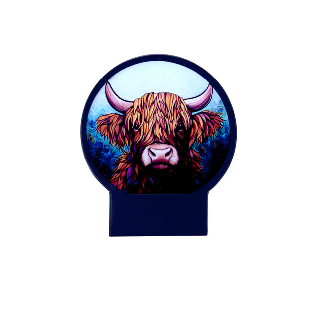 Cello - Circular Tealight Holder - Highland Cow