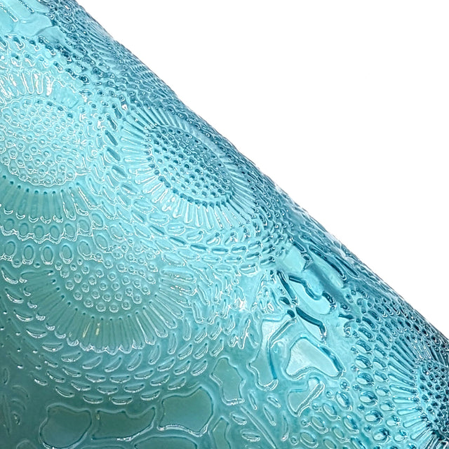 Cello - Gemstone Candle 400g with Convection Spinner - Finely Woven Silk with Turquenite
