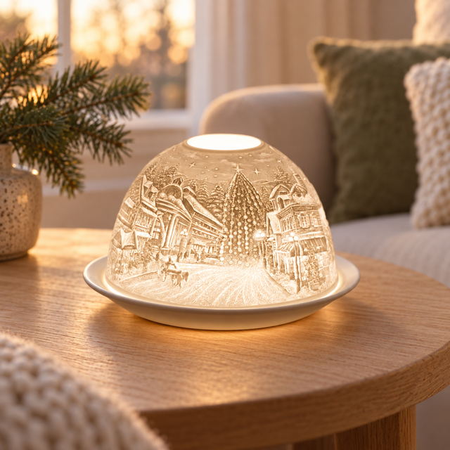 Cello Tealight Dome - Carol Singers