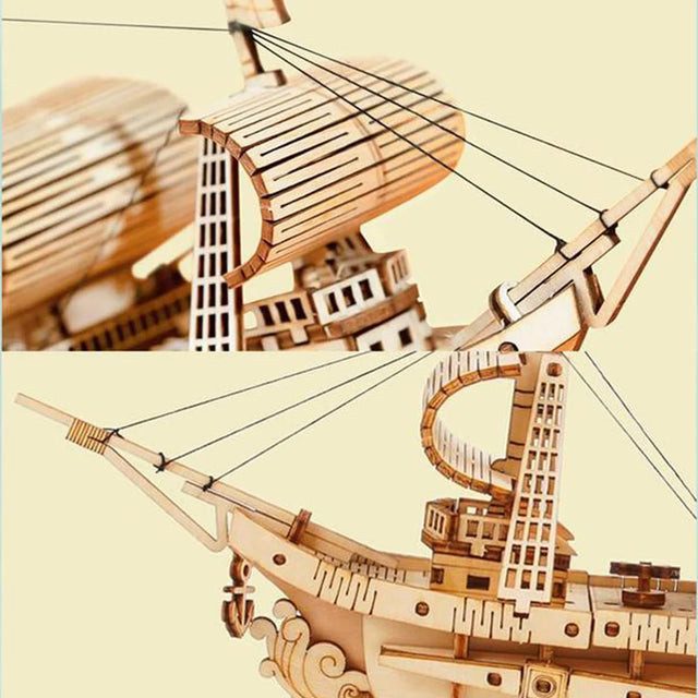 ROBOTIME Sailing Ship DIY Model Kit