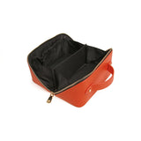 Alice Wheeler Train Case - Orange & Black