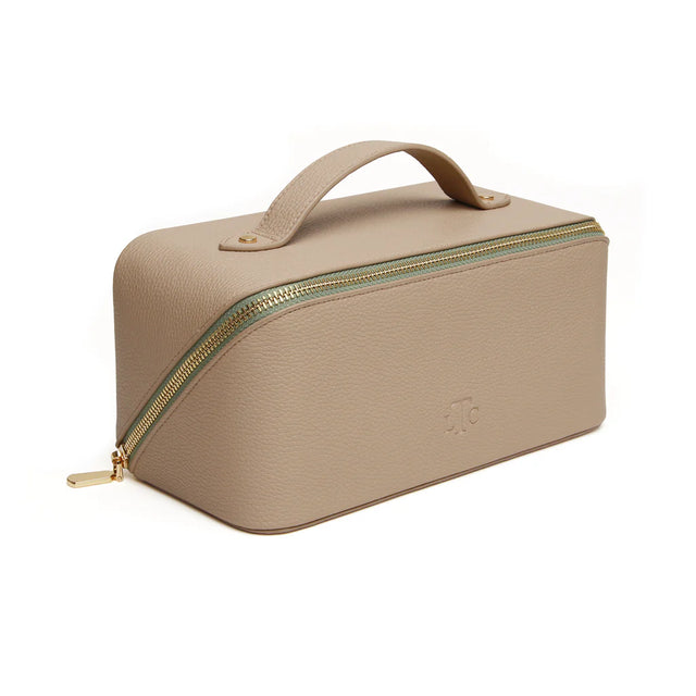 Alice Wheeler Train Case - Stone & Sage