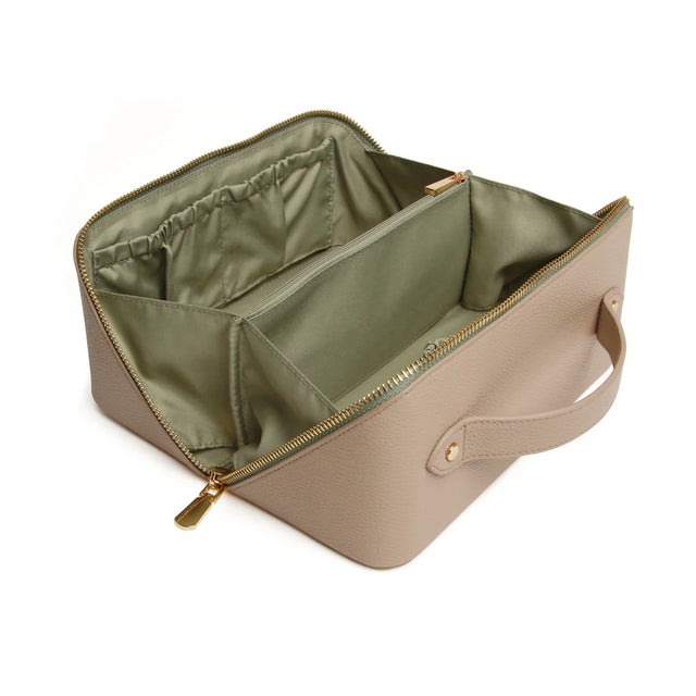 Alice Wheeler Train Case - Stone & Sage