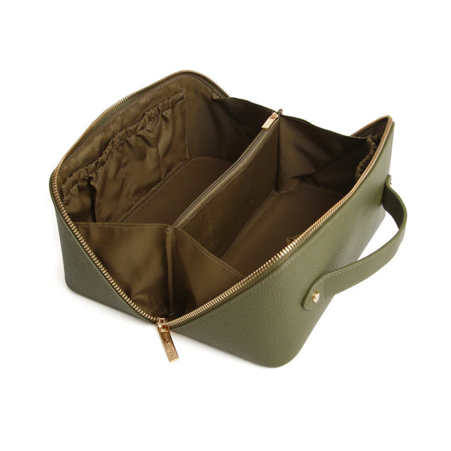 Alice Wheeler Train Case - Olive