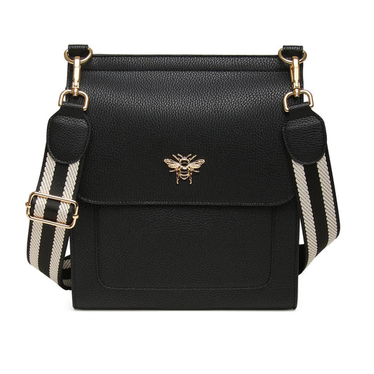 Alice Wheeler Bloomsbury Large Cross Body Bag - Black