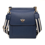 Alice Wheeler Bloomsbury Large Cross Body Bag - Navy