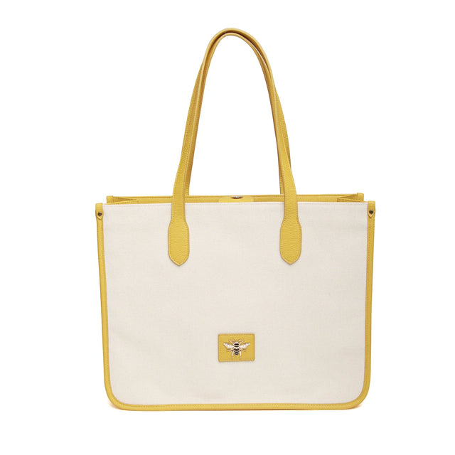 Alice Wheeler Mustard/Yellow Kingston Canvas Tote bag