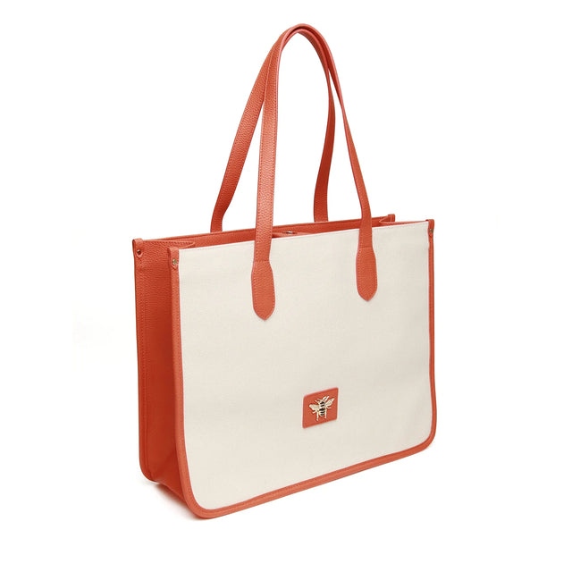 Alice Wheeler Orange -  Kingston Canvas tote Bag