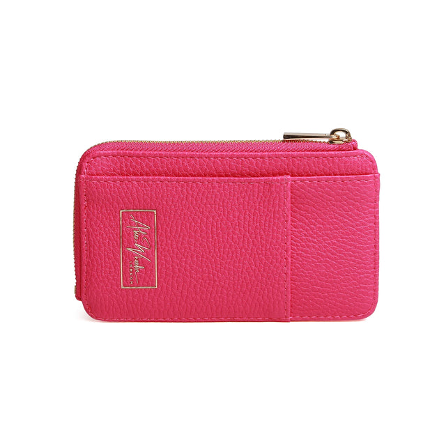 Alice Wheeler Bath coin/card purse - Hot Pink