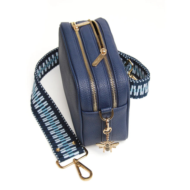 Alice Wheeler Soho Camera Cross Body Bag - Navy