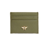 Alice Wheeler Bow Card Holder - Olive