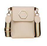 Alice Wheeler Brompton Honeycomb Cross Body Bag - Cream